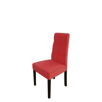 Jedálenská stolička MOVILE 37 - orech / červená ekokoža