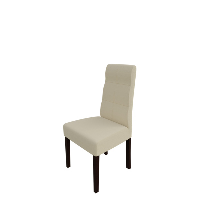 Jedálenská stolička MOVILE 37 - orech / béžová ekokoža