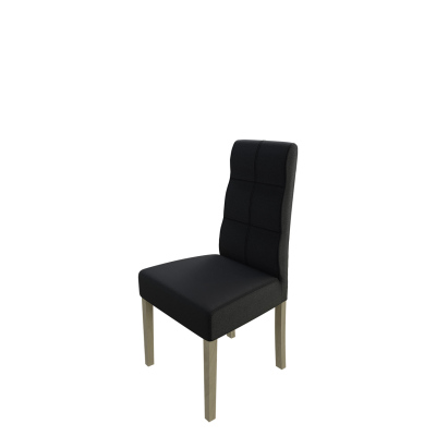Jedálenská stolička MOVILE 37 - dub sonoma / čierna ekokoža