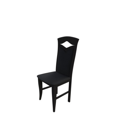 Jedálenská stolička MOVILE 30 - wenge / čierna ekokoža