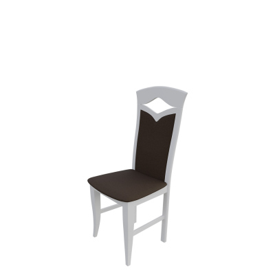 Jedálenská stolička MOVILE 30 - biela / tmavá hnedá 1
