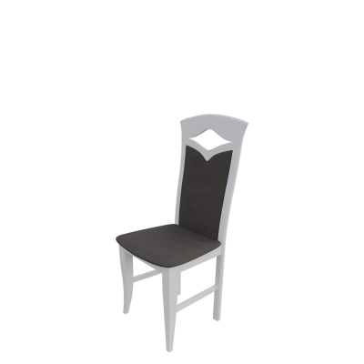 Jedálenská stolička MOVILE 30 - biela / tmavá hnedá 2