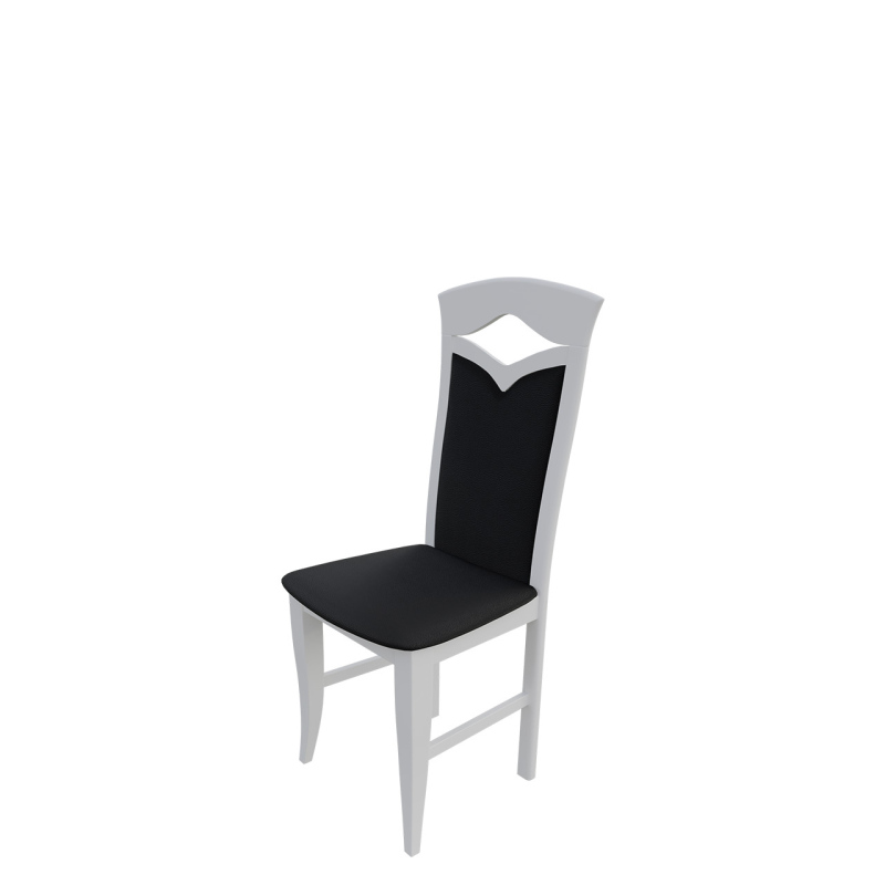 Jedálenská stolička MOVILE 30 - biela / čierna ekokoža