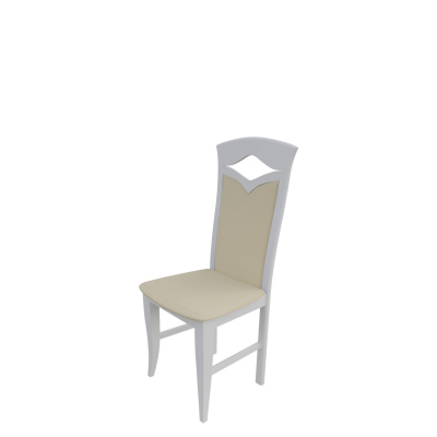 Jedálenská stolička MOVILE 30 - biela / béžová ekokoža