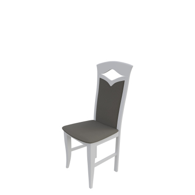Jedálenská stolička MOVILE 30 - biela / šedá ekokoža