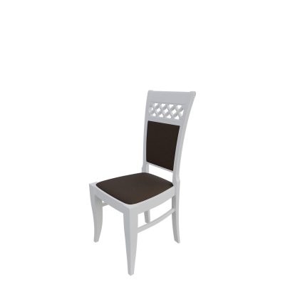 Jedálenská stolička MOVILE 29 - biela / tmavá hnedá 1
