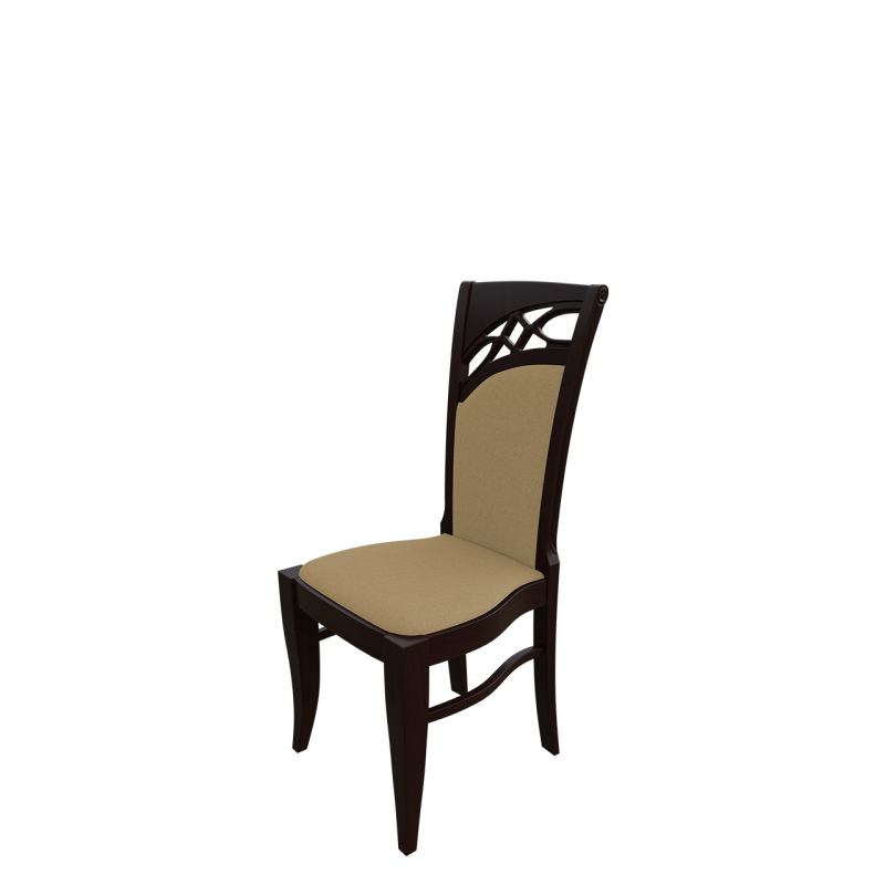 Jedálenská stolička MOVILE 28 - orech / béžová