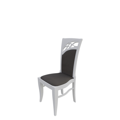Jedálenská stolička MOVILE 28 - biela / tmavá hnedá 2