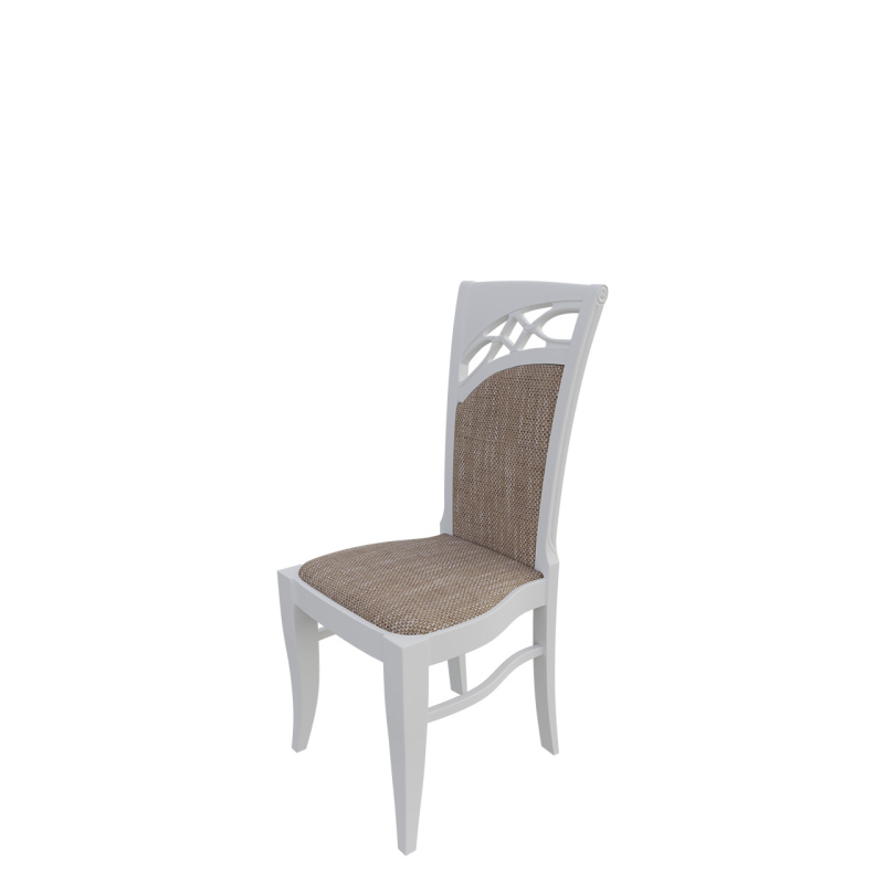 Jedálenská stolička MOVILE 28 - biela / hnedá