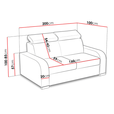 Pohovka HACARI 2 - hnedá