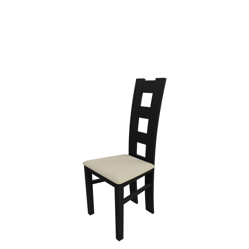 Jedálenská stolička MOVILE 21 - wenge / béžová ekokoža
