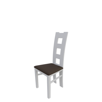 Jedálenská stolička MOVILE 21 - biela / tmavá hnedá 1