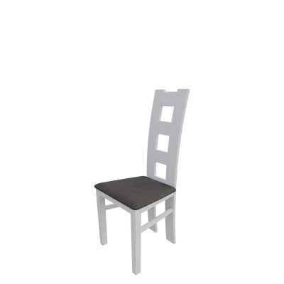 Jedálenská stolička MOVILE 21 - biela / tmavá hnedá 2