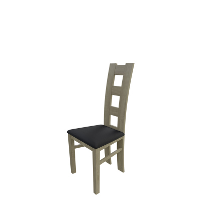 Jedálenská stolička MOVILE 21 - dub sonoma / čierna ekokoža