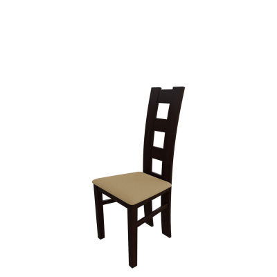 Jedálenská stolička MOVILE 21 - orech / béžová