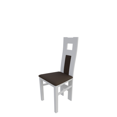Jedálenská stolička MOVILE 20 - biela / tmavá hnedá 1