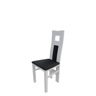 Jedálenská stolička MOVILE 20 - biela / čierna ekokoža