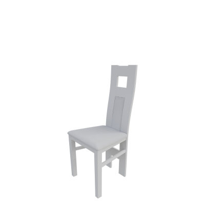 Jedálenská stolička MOVILE 20 - biela / biela ekokoža