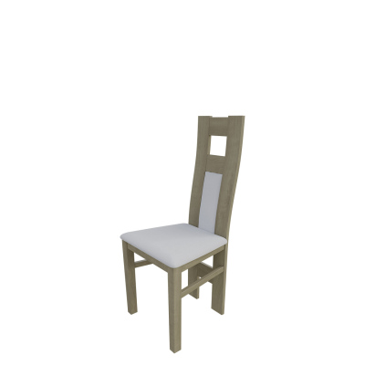 Jedálenská stolička MOVILE 20 - dub sonoma / biela ekokoža