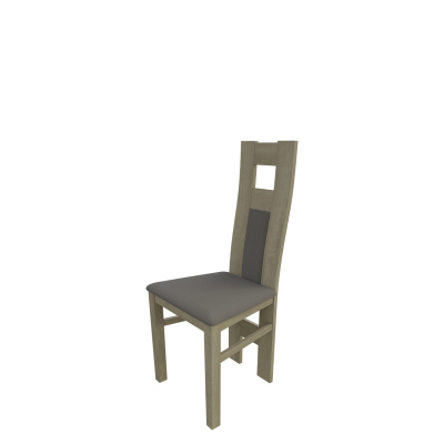Jedálenská stolička MOVILE 20 - dub sonoma / šedá ekokoža