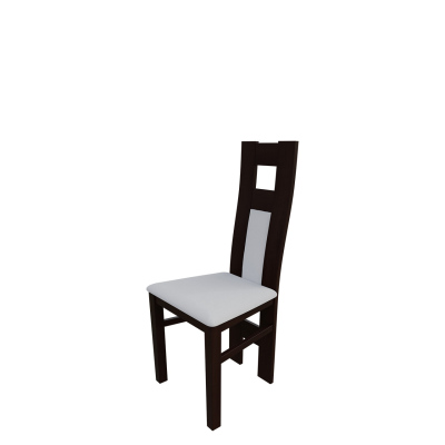 Jedálenská stolička MOVILE 20 - orech / biela ekokoža