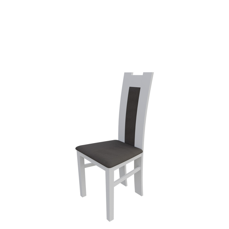 Jedálenská stolička MOVILE 18 - biela / tmavá hnedá 2