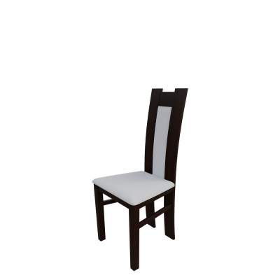 Jedálenská stolička MOVILE 18 - orech / biela ekokoža
