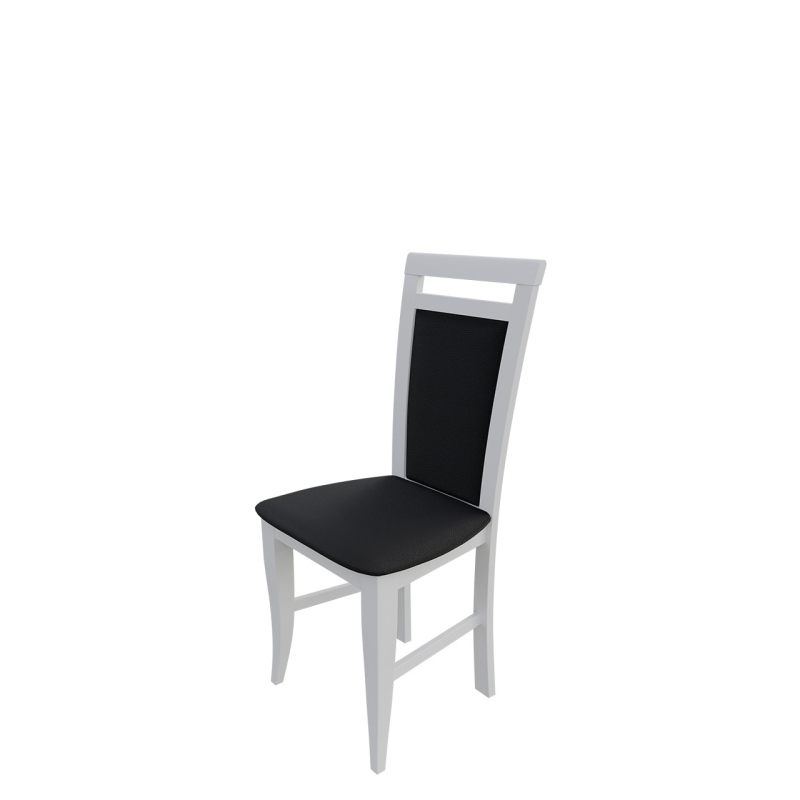 Stolička do jedálne MOVILE 16 - biela / čierna eko koža
