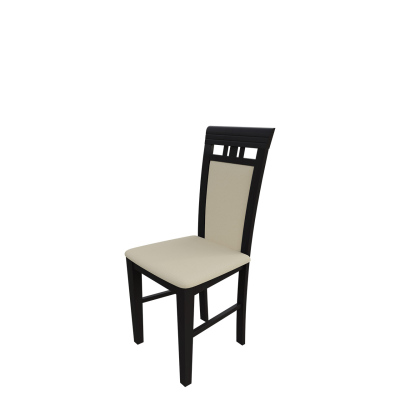 Jedálenská stolička MOVILE 12 - wenge / béžová eko koža