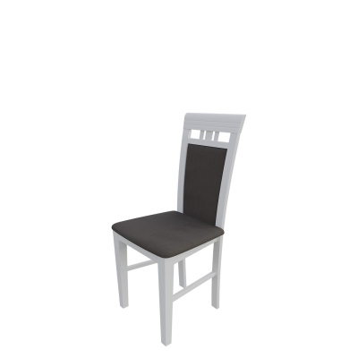 Jedálenská stolička MOVILE 12 - biela / tmavá hnedá 2