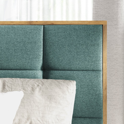 Boxspringová posteľ ALOIS 1 - 180x200, šedohnedá + topper ZDARMA