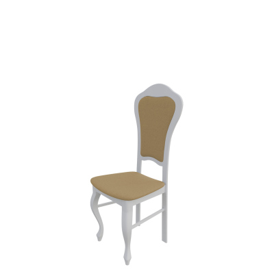 Čalúnená jedálenská stolička MOVILE 11 - biela / béžová