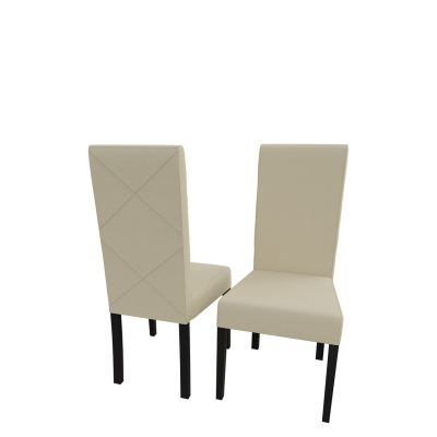 Jedálenská stolička MOVILE 4 - wenge / béžová eko koža
