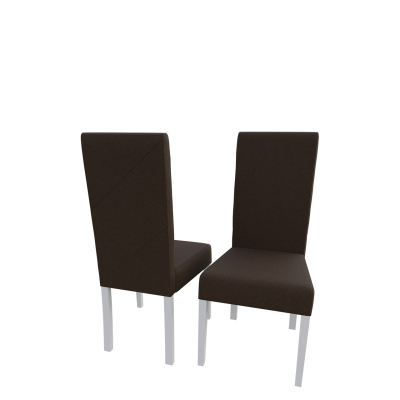 Jedálenská stolička MOVILE 4 - biela / tmavá hnedá 1
