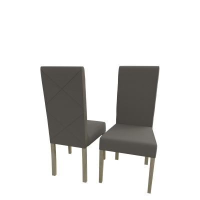 Jedálenská stolička MOVILE 4 - dub sonoma / šedá eko koža