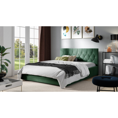 Manželská posteľ TIBOR - 180x200, zelená 