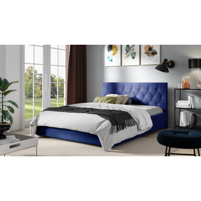 Manželská posteľ TIBOR - 160x200, modrá