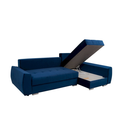 Rozkladacia rohová sedačka MEROLA - modrá