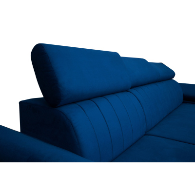 Rohová rozkladacia sedačka ANTON - modrá