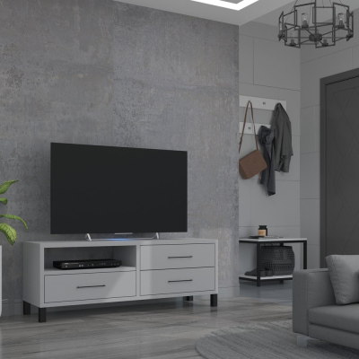 TV stolík RAINA - svetlo šedý