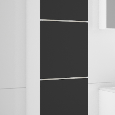 Kúpeľňová skrinka OPORTO - biela / čierna