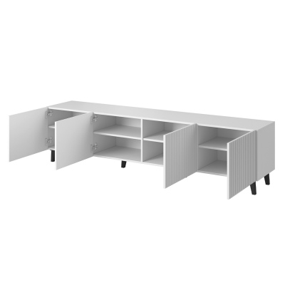 TV stolík 200 cm CRATO - biely