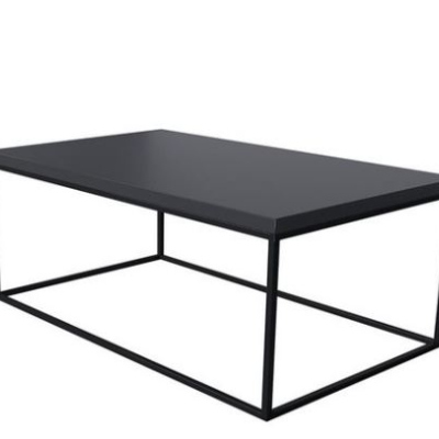 Konferenčný stolík BUNSOH - matný čierny / lesklý čierny