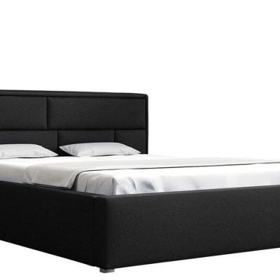 Manželská posteľ s roštom 160x200 IVENDORF 2 - čierna
