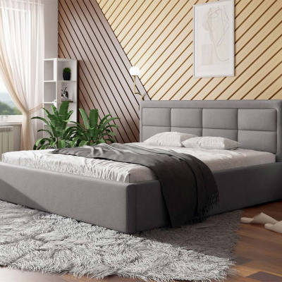 Manželská posteľ s roštom 200x200 PALIGEN 2 - šedá 2