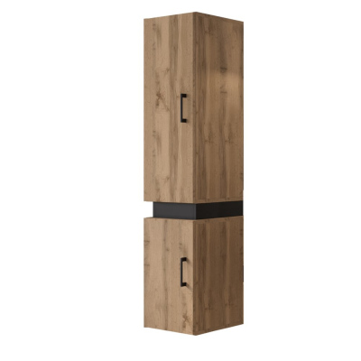 Kúpeľňová skrinka TIA - výška 135 cm, dub wotan