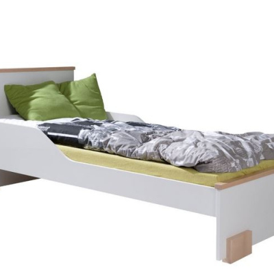 Detská posteľ 80x180 LORCH - biela / buk