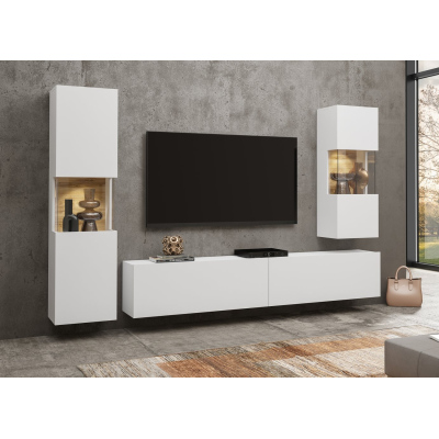 Televízny stolík BONA - biely / wotan