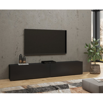 Televízny stolík BONA - čierny / wotan