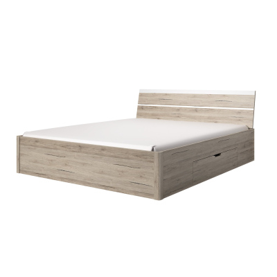 Priestranná posteľ MARCELA - 180x200, biela